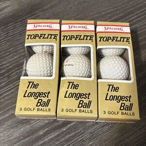 Vintage 1979 Top-Flite Golf Balls New Lot Of 3